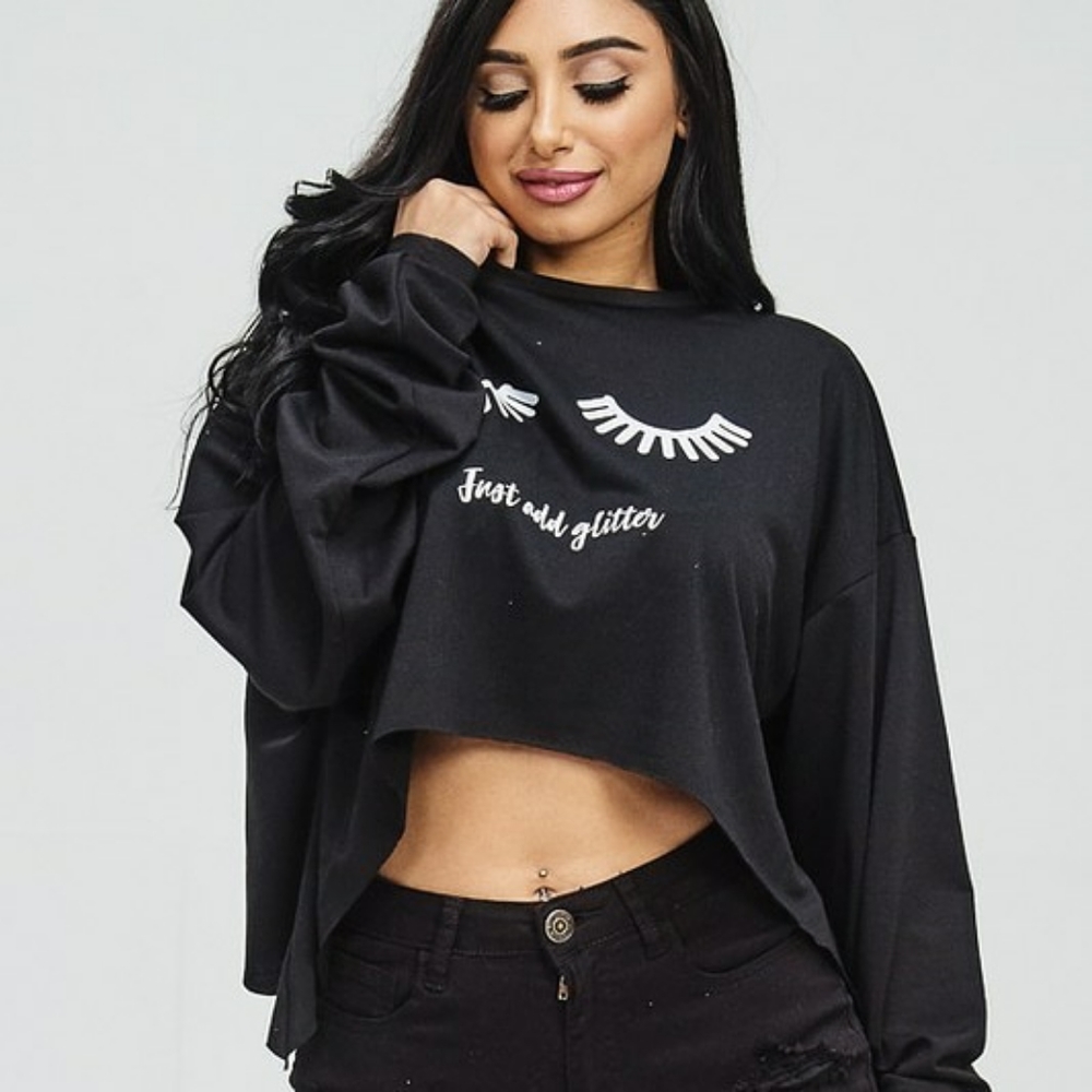 Black Crop Top